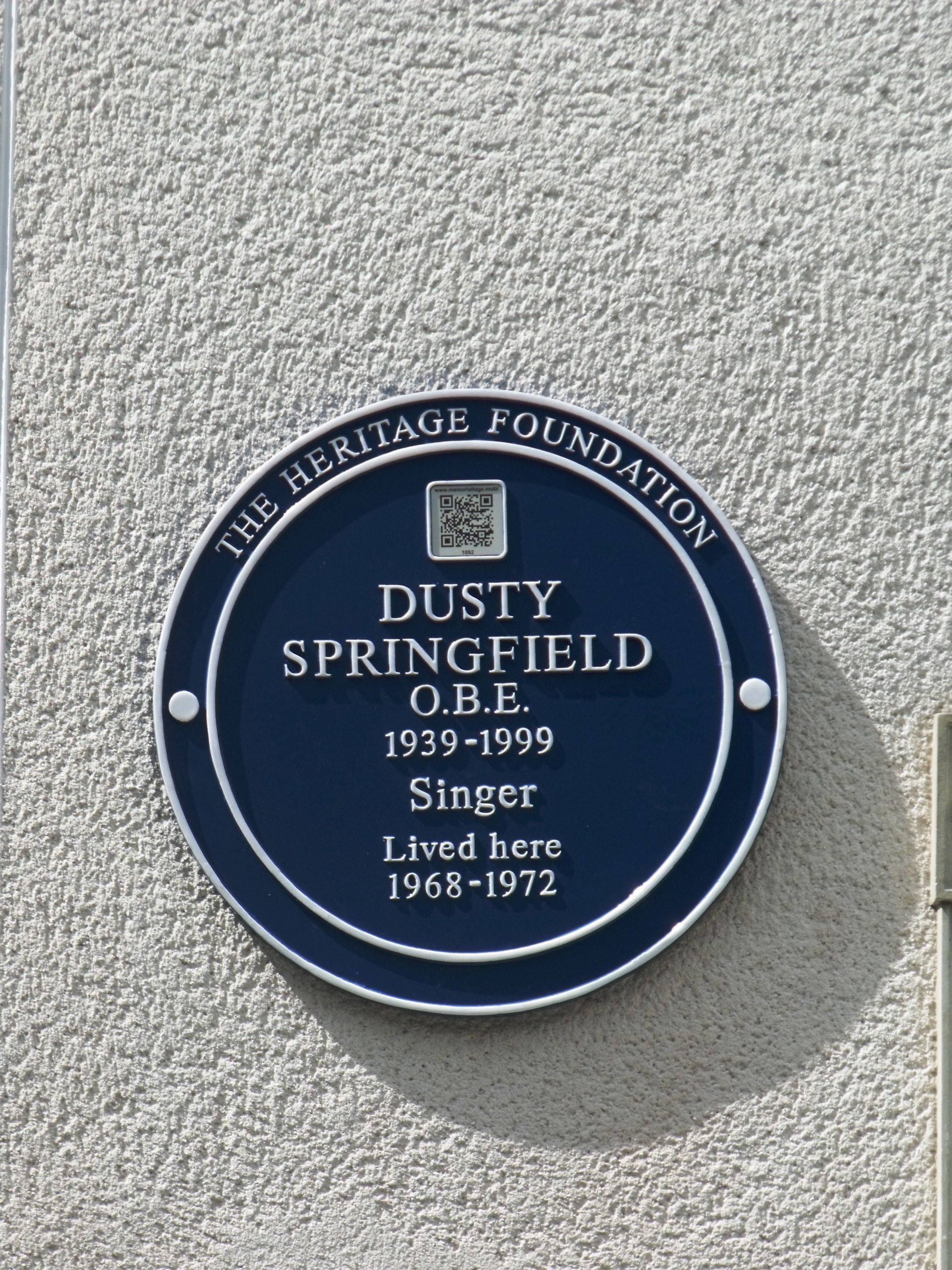 Dusty Springfield plaque